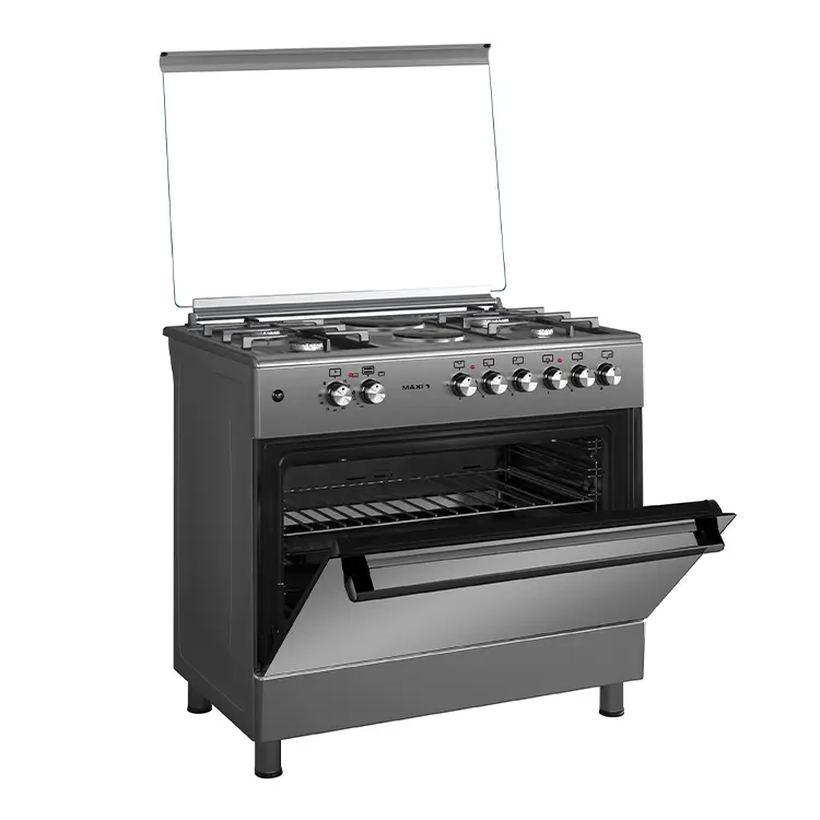 Maxi Gas Cooker 60x90 CM (4+2) Burners Matte Inox (TR)