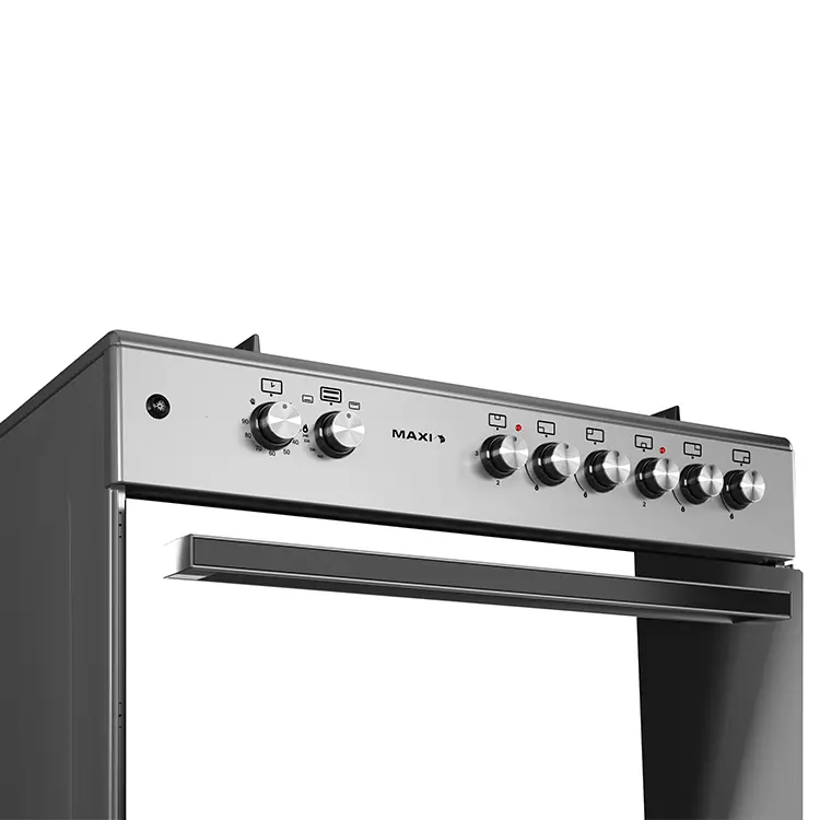 Maxi Gas Cooker 60x90 CM (4+2) Burners Matte Inox (TR)