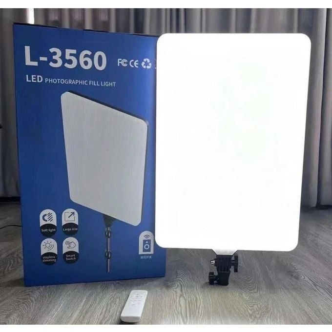 LED Panel Light L-3560 Video Light Photography Fill Light Dimmable 3200-5700K