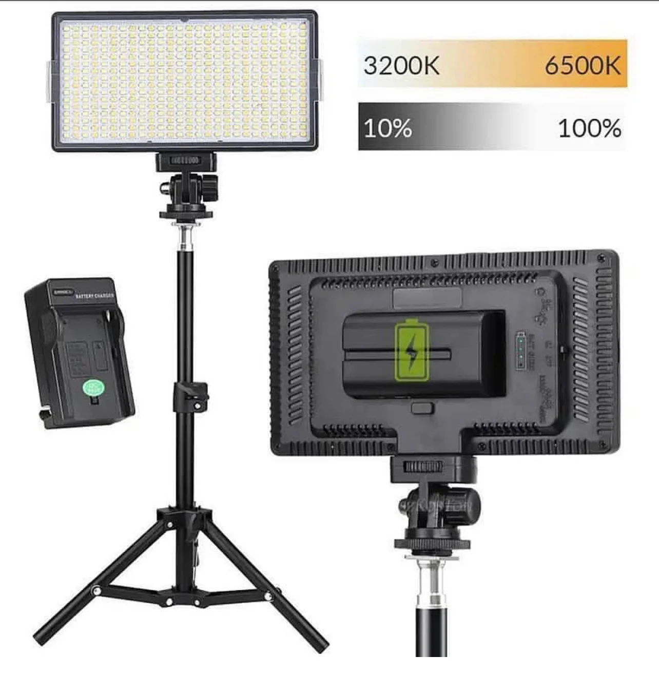 Professional Photo & Video LED Light Kit Varicolor LED 416