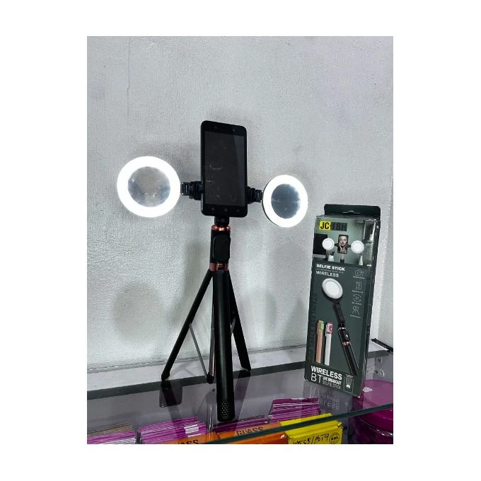 Universel JC-18H Selfie Stick Tripod With Wireless Remote And Ring Light Z6D