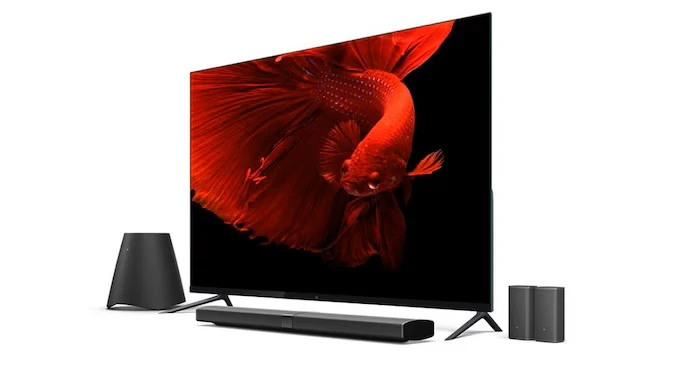 MI+ 65 inch Smart Android 4K UHD LED Frameless TV with Smart Remote ...