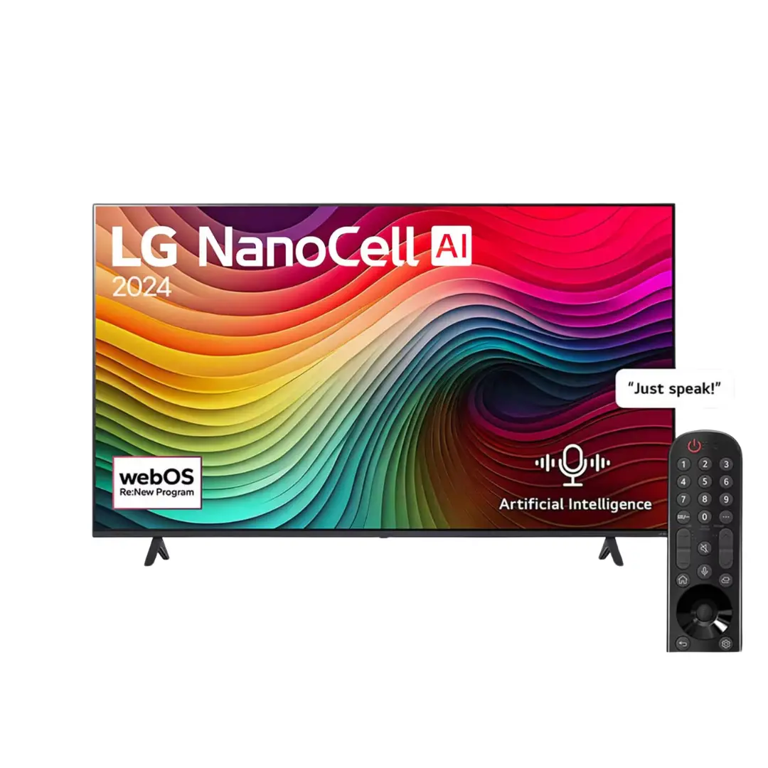 LG TV NanoCell 55 Inch NANO80 4K Smart TV AI Magic remote