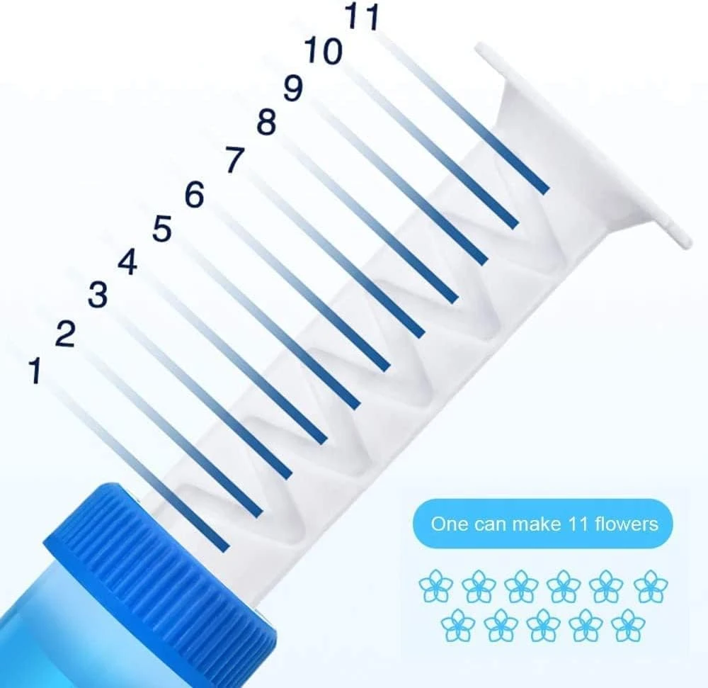 Toilet Gel Stamp, 6 Pcs/66 Count Fresh Flower Stamp Toilet Gels Long-lasting Fragrance Bathroom Deodorizing Clean, Includes Dispenser and Gel