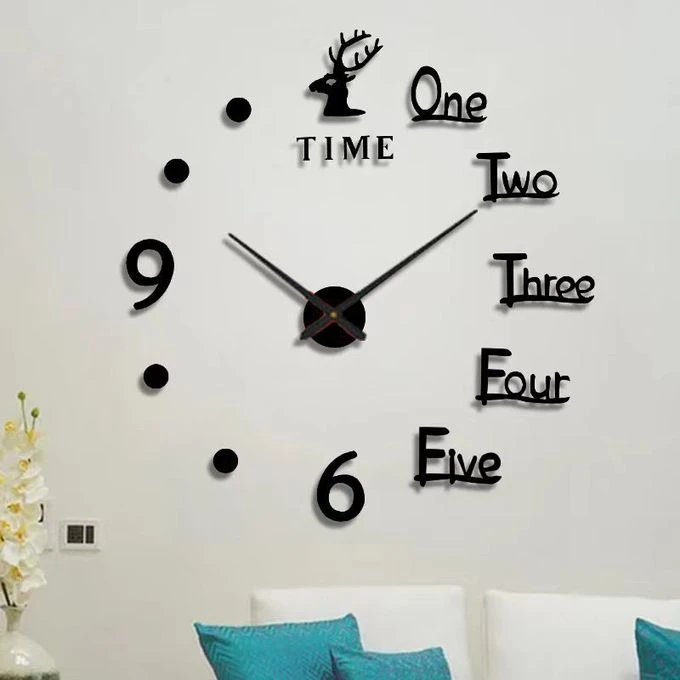Stylish 3D DIY Wall Clock