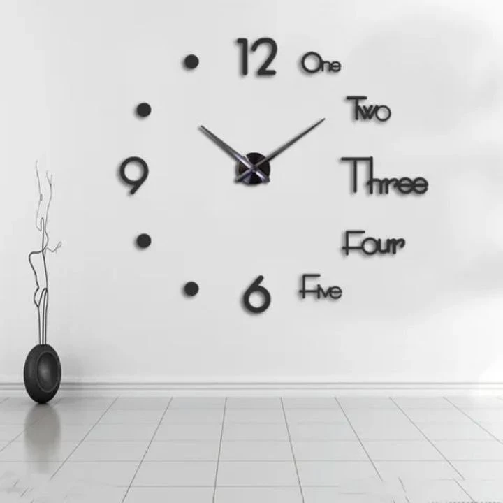 Stylish 3D DIY Wall Clock