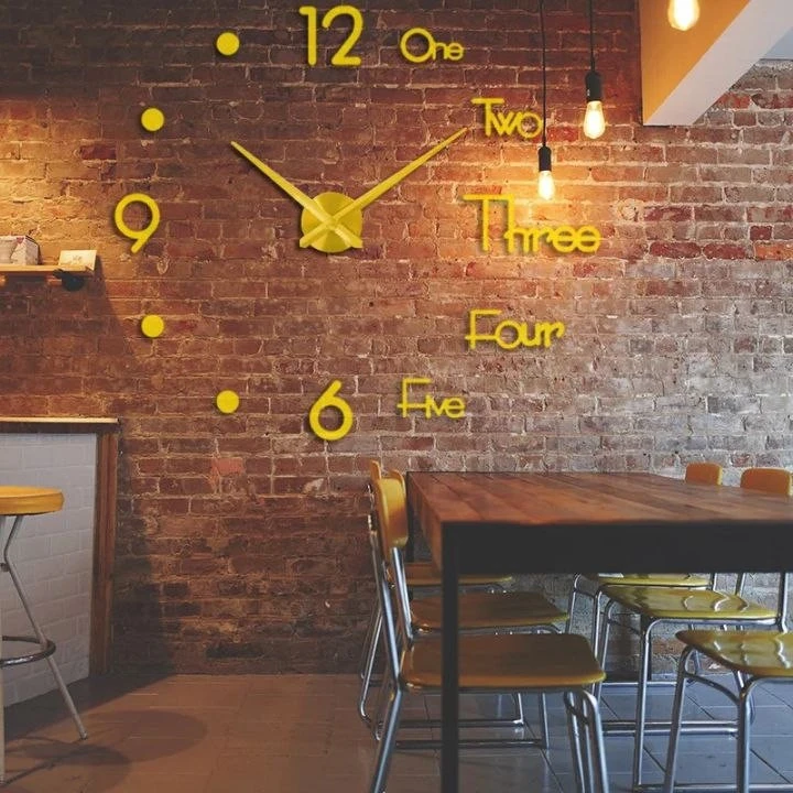 Stylish 3D DIY Wall Clock