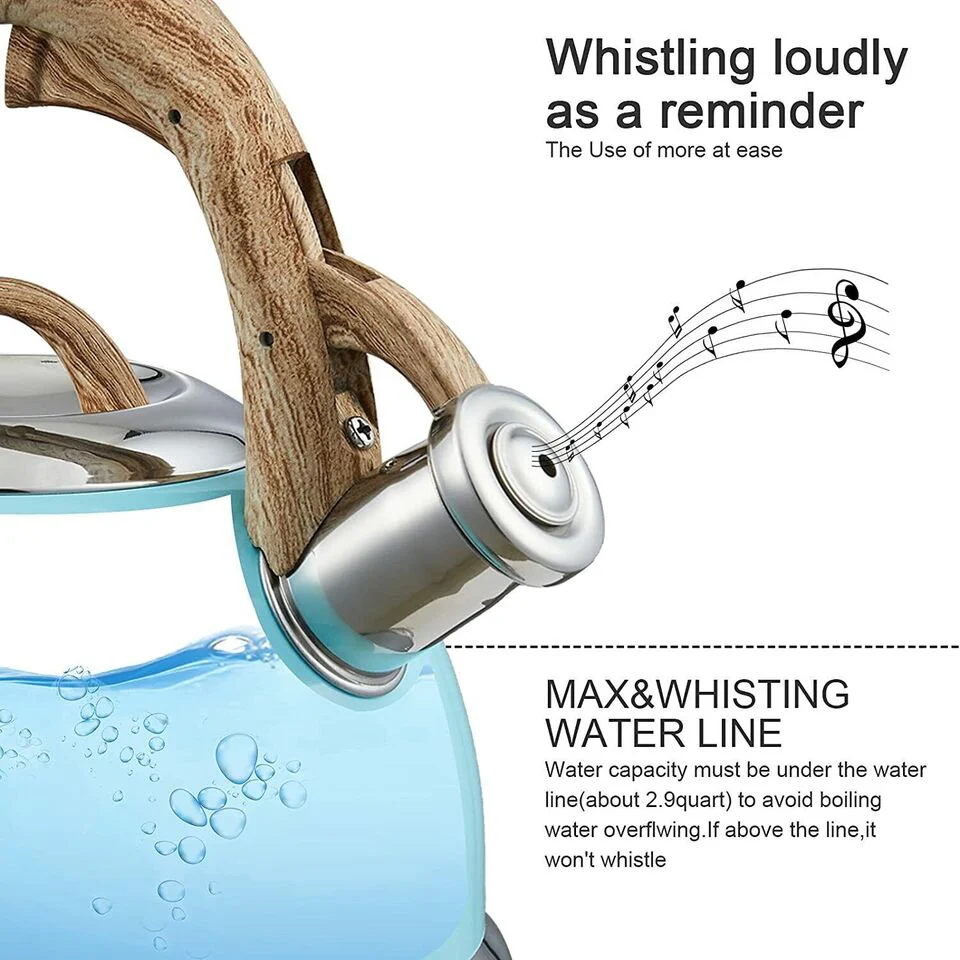 Whistling Kettle Tea Coffee Maker Hot Water Boil Reminder Kitchen Camping