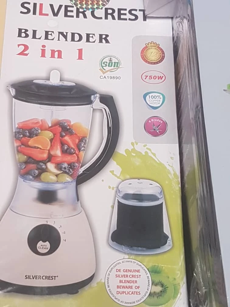 2 in 1 German Silver Crest Blender