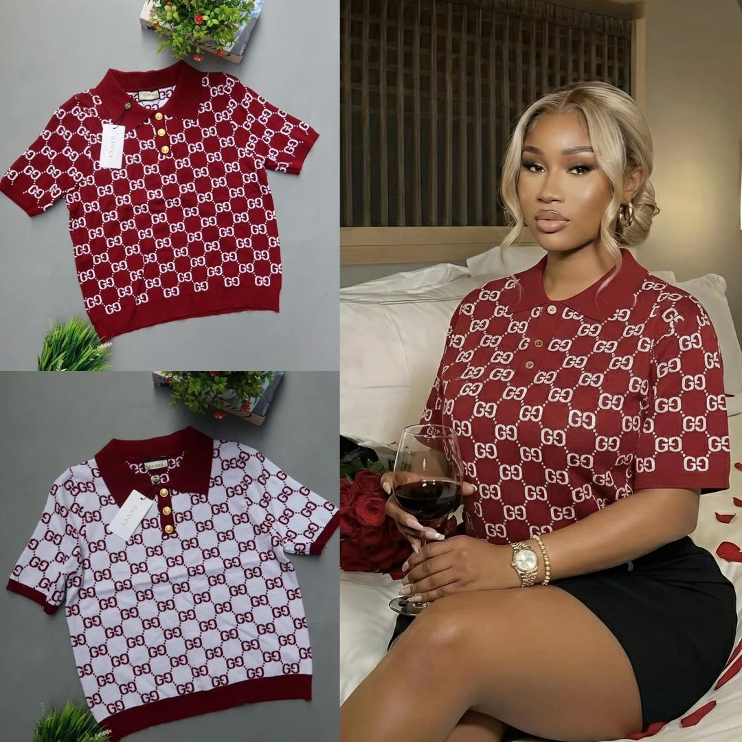 Luxury Gucci Color Neck Top