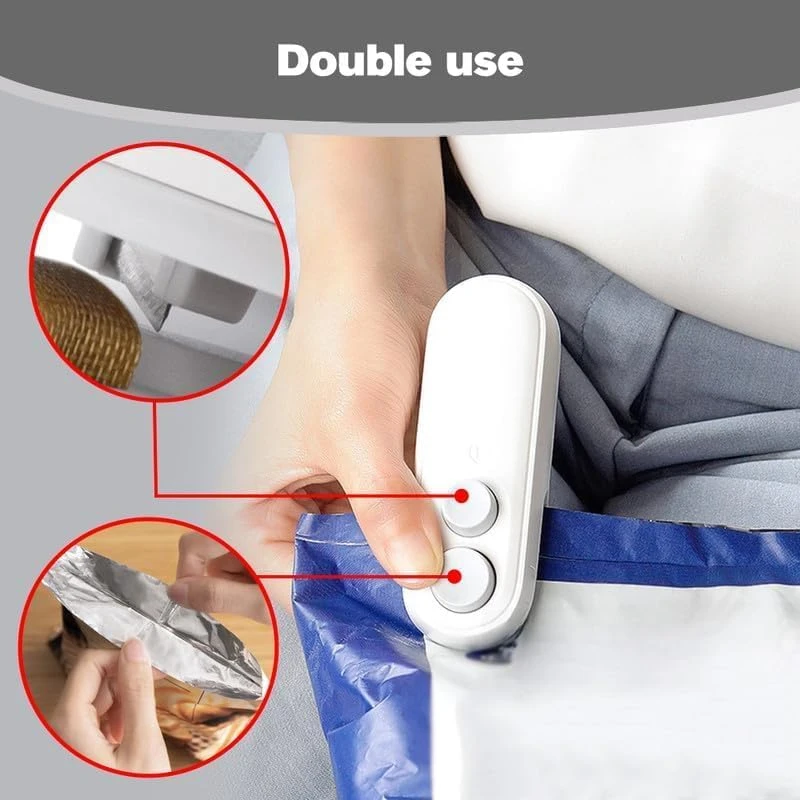 Mini USB Rechargeable 2-in-1 Heat Bag Sealer And Cutter