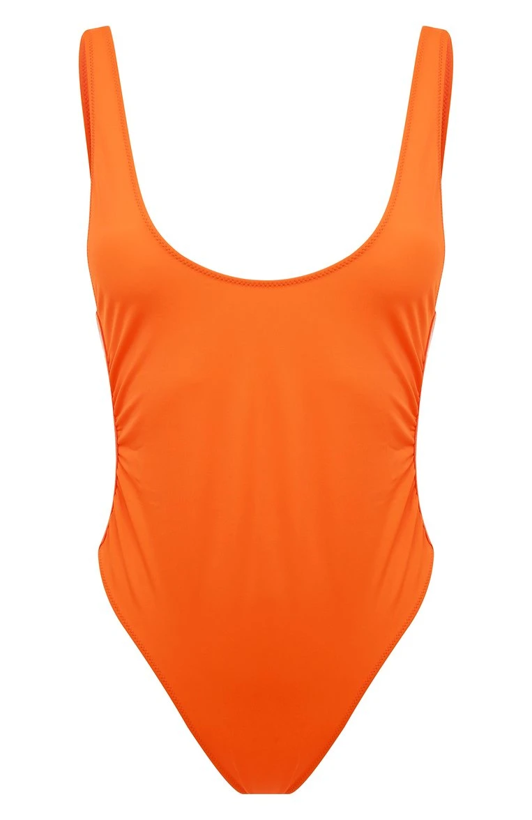 Camisole Body Suit - Women's Retro High Cut Low Back Brazilian Bikini One Piece Swimsuits Bathing Suit