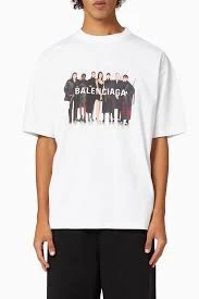 BALENCIAGA Logo-Print Cotton-Jersey Luxury Lush T-Shirt