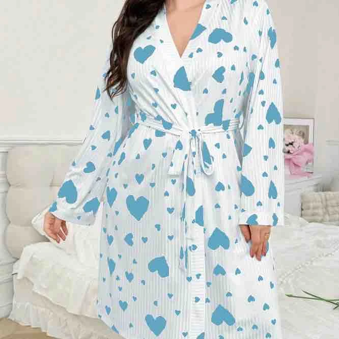 Short Robes for Womens Lightweight, Soft Womens Robe Spa Ladies Bathrobe Long Sleeve Kimono Robes Knee Length Sleepwear V-Neck Casual Ladies Loungewear Robes Elegant Ribbon Sleepwear Red M