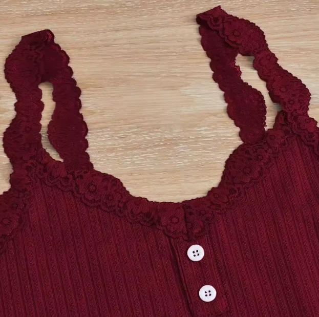 3n1 Lingerie Lounge Sets for Women Outfits Pajama Sets Lace Trim Tank Top and Shorts Pants Fashion Cute Pj Set Loungewear