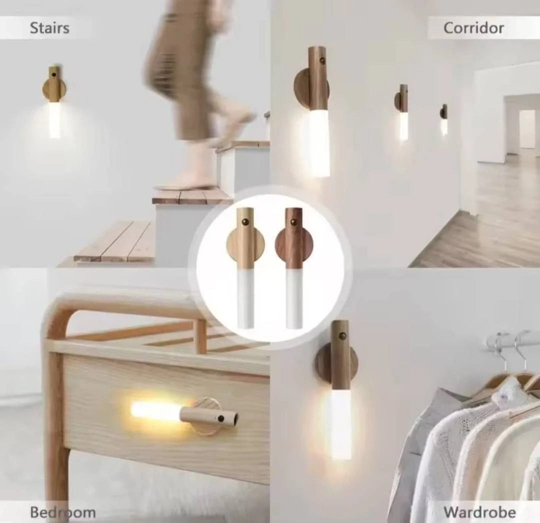 LED USB Night Light Magnetic Wall Lamp Kitchen Cabinet Closet Light