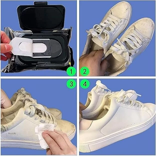 Unique Shoes Sneakers Wet Wipes 1 Pack - Shoe Shine WIPES