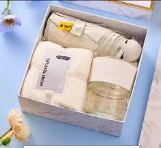 3IN1 Souvenir Gift Set Stylish Design with Paper Bag Practical Gift Sets Umbrella/Towel/Cup Portable Gift Box Set Personalized Gifts...