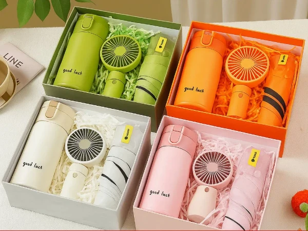 3in1 Gift Set FLASK/UMBRELLA/FAN