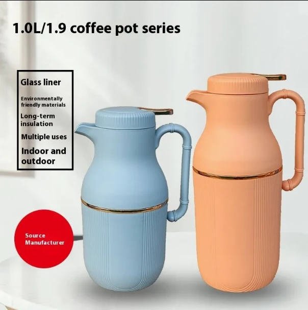 1.0L /1.9L Glass Inner Liner Thermos Tea Bottle Hot Water Water Jar