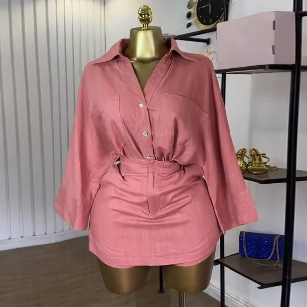 Luxe Denim Short Set