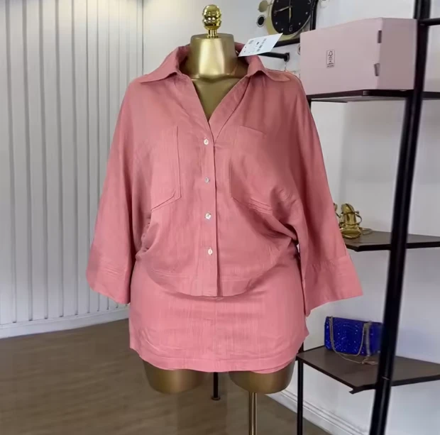 Luxe Denim Short Set