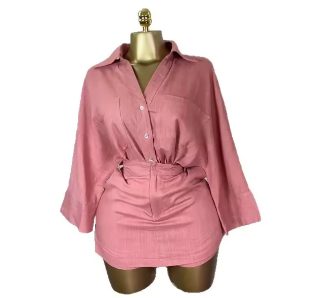 Luxe Denim Short Set