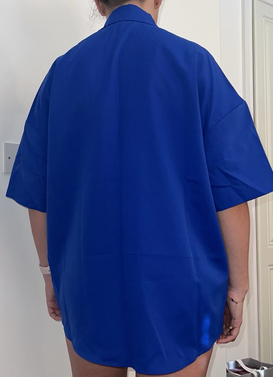 Casual 3in1 Blazer Croptop Short Daily Use Outfit Women- SASHES X HIDES INDIGO INK BOLD BUTTONS SHORTS SUIT SET