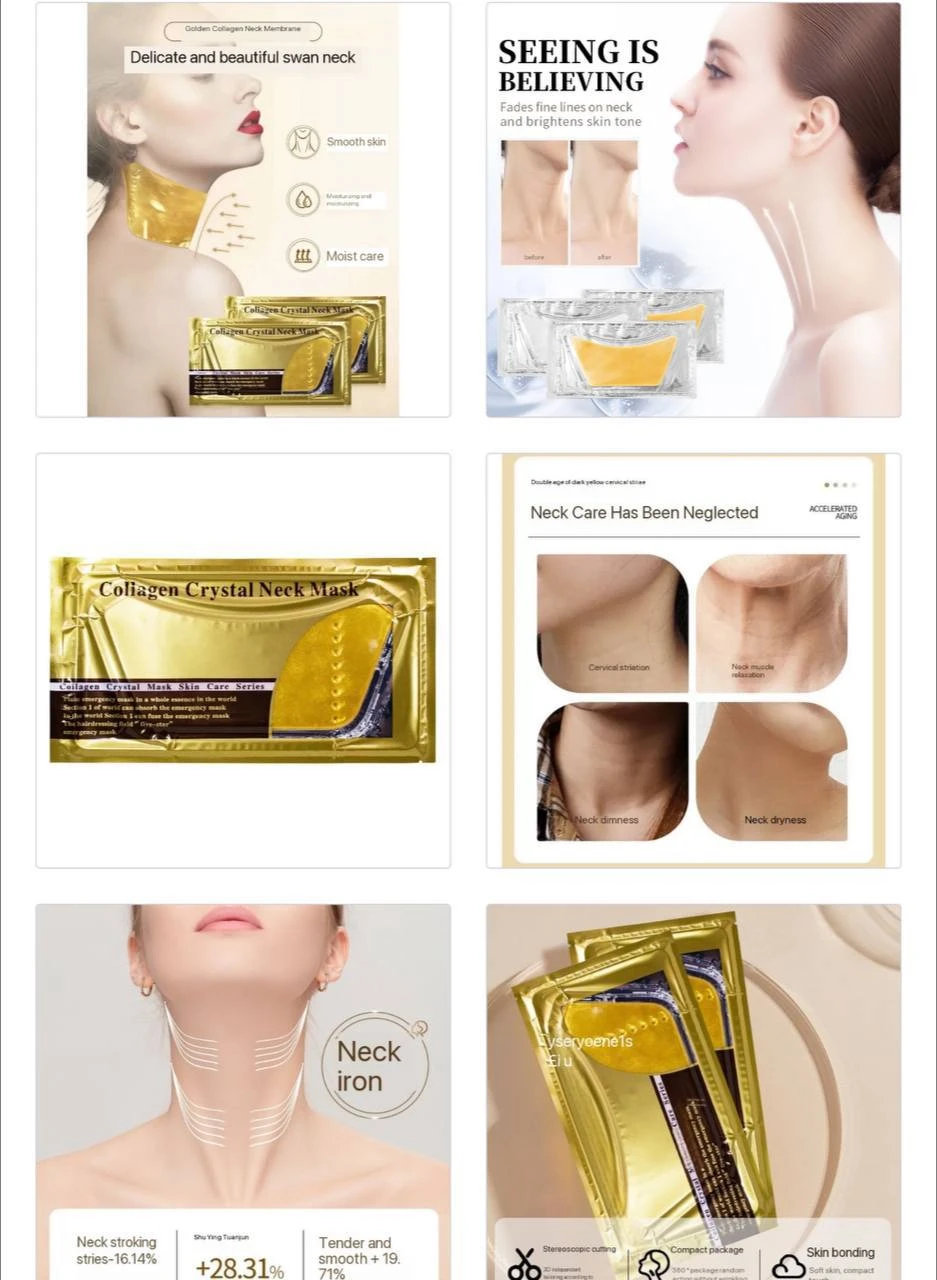 24K GOLD COLLAGEN CRYSTAL NECK MASK