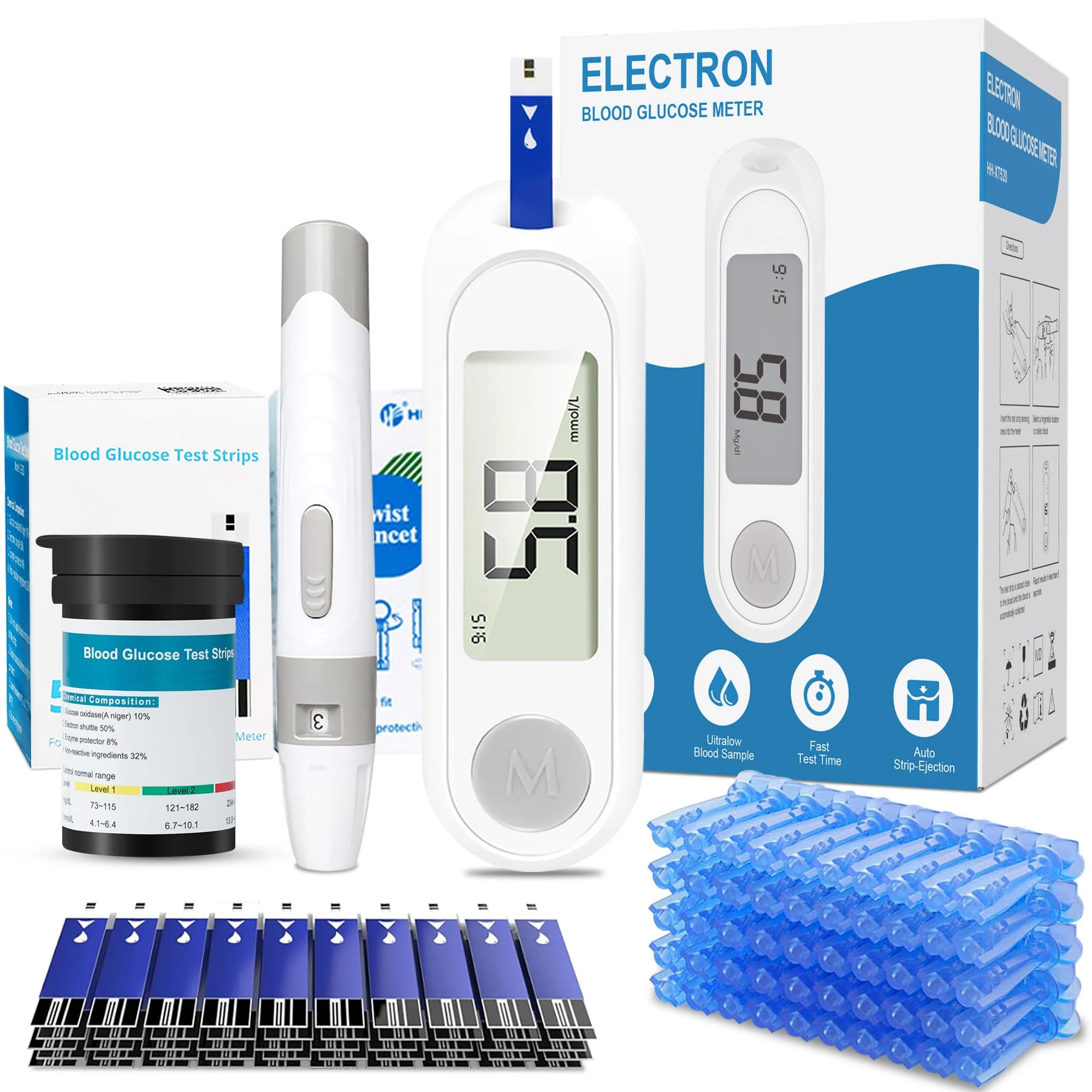 Blood Glucose Meter Diabetes Testing Kit