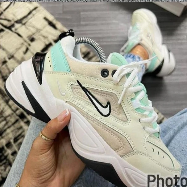 Nike M2K Tekno Womens Shoes Platinum  Monarch Sports Running Shoes Off Women Designer