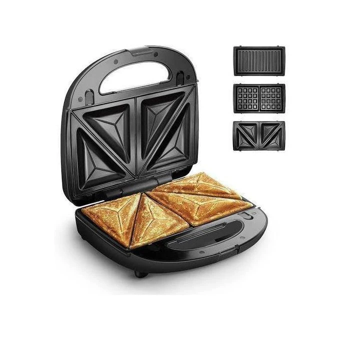 RAF Sandwich Maker Toasting Machine- 3-in-1 Sandwich Maker Grill | Steel Sandwich Maker, Dorm Essentials, Breakfast Sandwich Maker With Nonstick, And Indicator Lights Perfect For Brekfast
