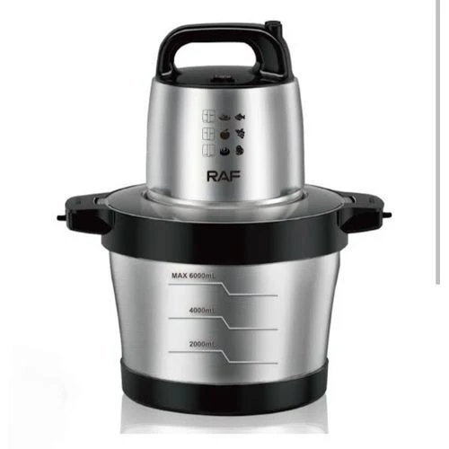RAF New Design Stainless Steel Food Processor Powerful Electric Chopper Meat Grinder 4 Blades Kitchen