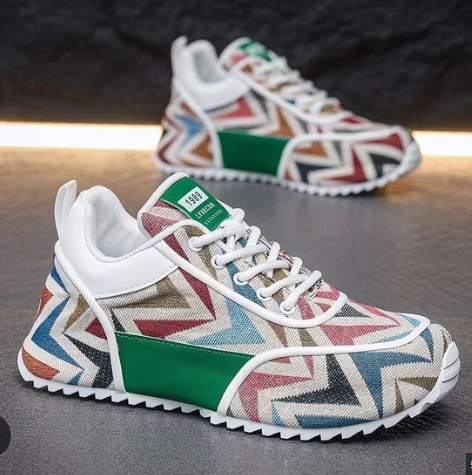 Men's Fashion Casual High Heel Shoes Lightweight Lace-up High Style Designer Fashion Shoes