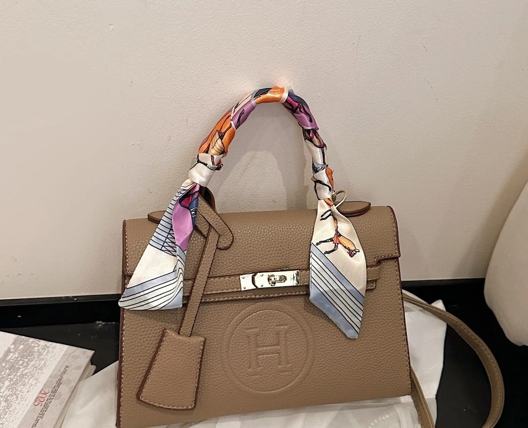 Elegant Khaki H Bag