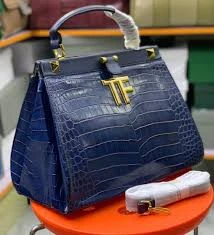 SHINY STAMPED CROCODILE LEATHER TF MAXI CHAIN MINI BAG Tom Ford Ladies Hand Bag