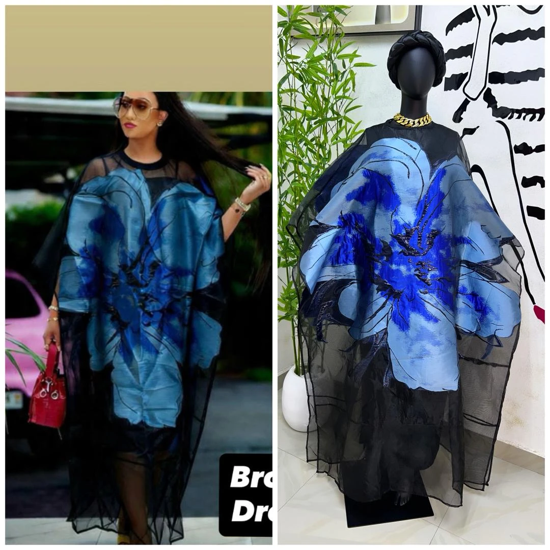 Stylish Brocade Maxi Dress