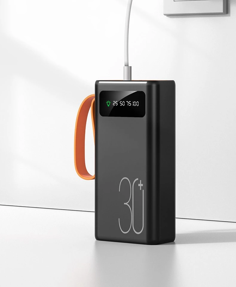 Power Bank With Bright Light - 30000mah