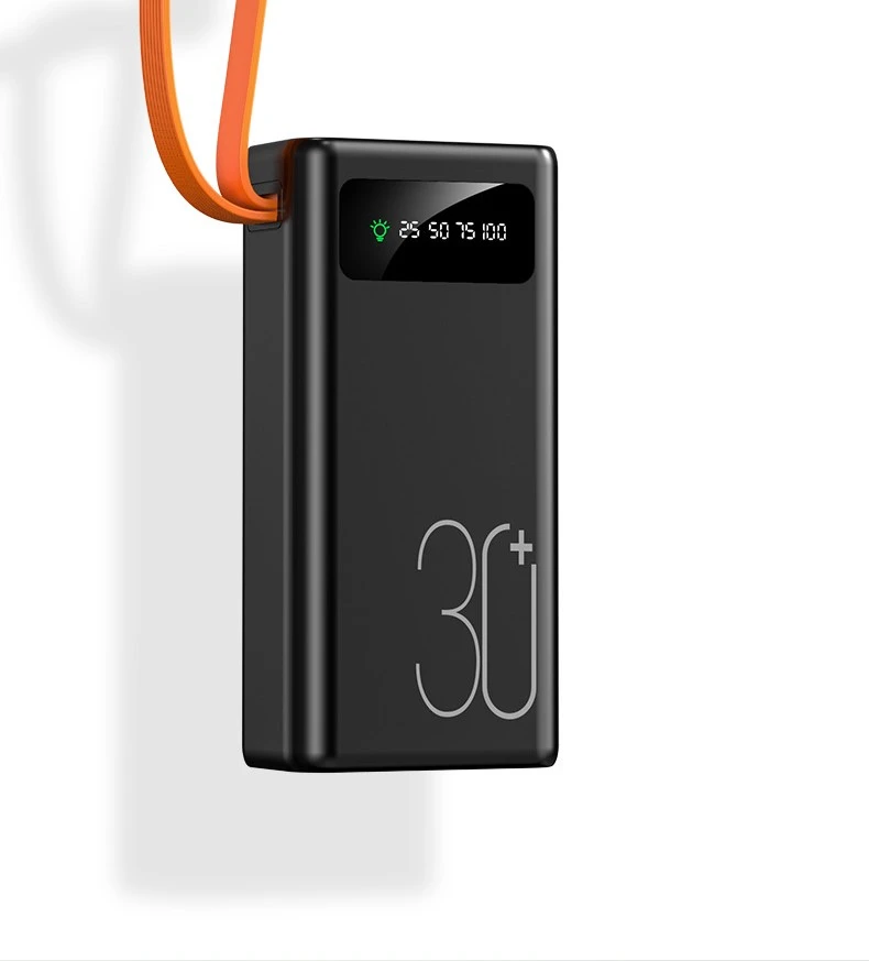 Power Bank With Bright Light - 30000mah