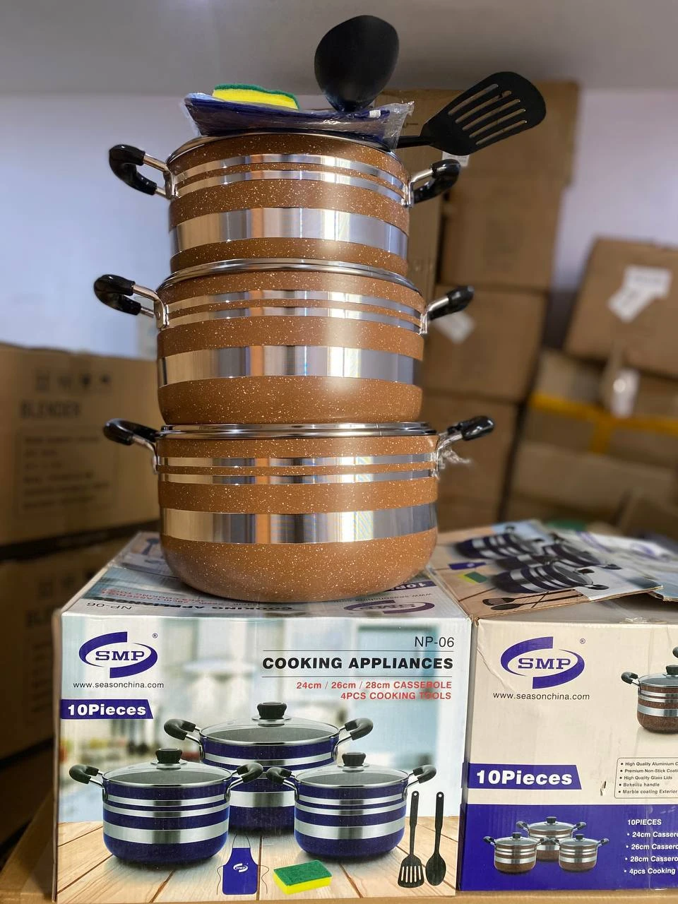 10PCS QUALITY NON-STICK COOKWARE / POT SET