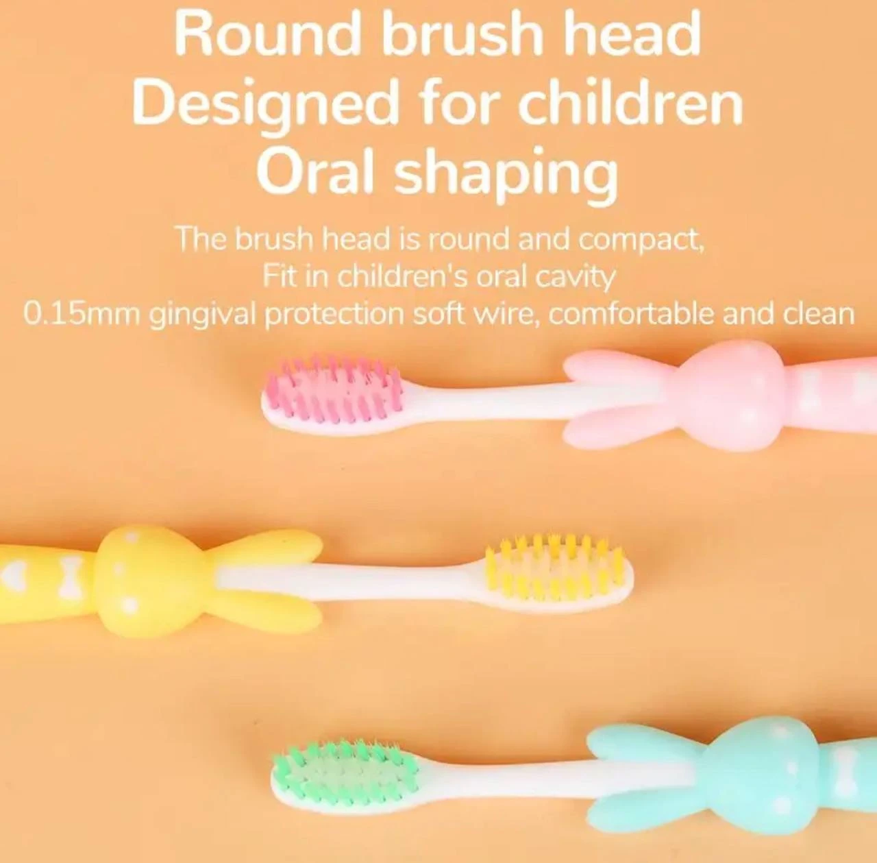 4PCS/SET CARTOON CHILDREN TOOTHBRUSH WITH EXTRA SOFT BRISTLES FOR DEEP CLEANING