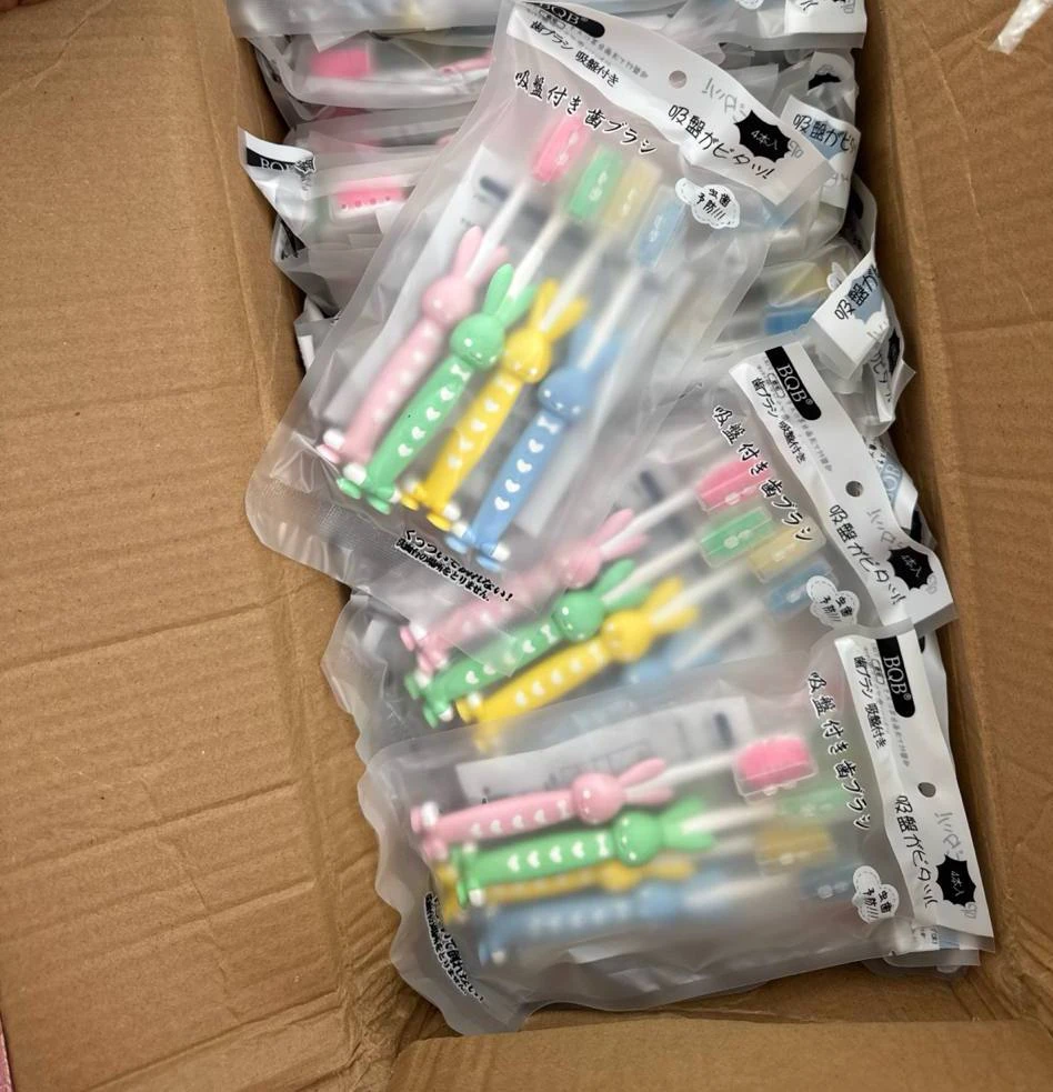 4PCS/SET CARTOON CHILDREN TOOTHBRUSH WITH EXTRA SOFT BRISTLES FOR DEEP CLEANING