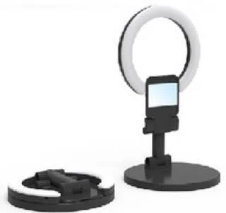 TABLETOP PHONE HOLDER & RINGLIGHT WITH MAKEUP MIRROR