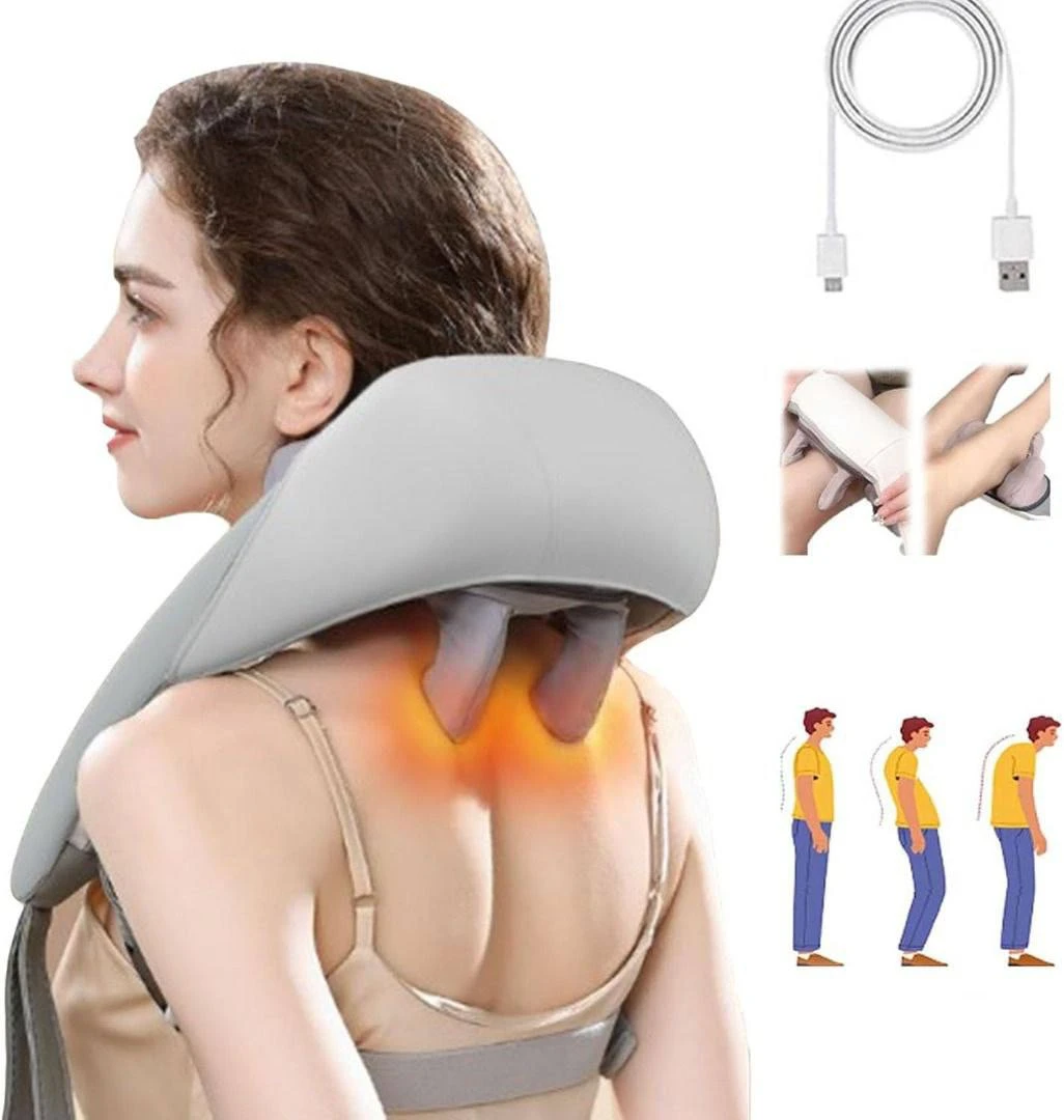 HIGH TECH RECHARGEABLE DEEP TISSUE SHOULDER & NECK MASSAGER (FULL BODY MASSAGER)