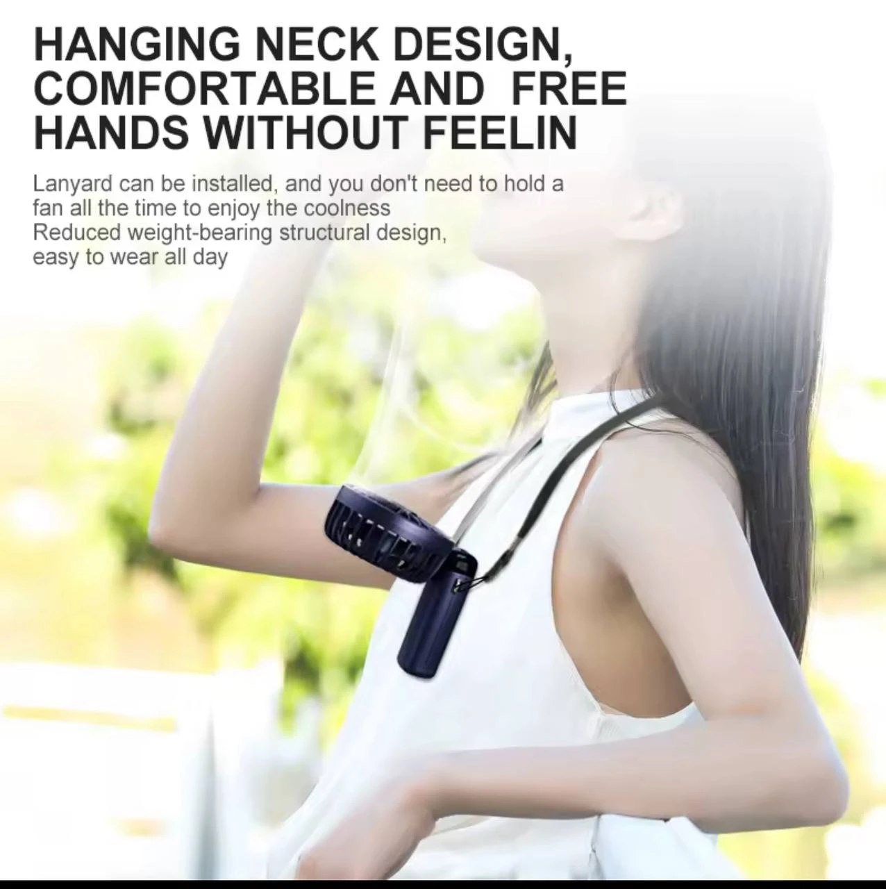 PORTABLE RECHARGEABLE DIGITAL DISPLAY TABLE / HAND FAN (SX-122)