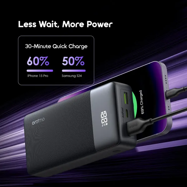 Oraimo Smart PowerNova Q21 Power Bank 22.5W Fash Charging 20000mAh