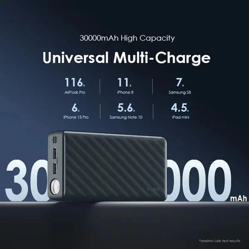 Oraimo Smart Power Bank 15W Fash Charging 30000mAh