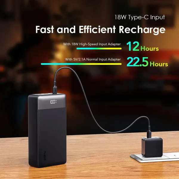 Oraimo Smart Power Bank 22.5W Fash Charging 40000mAh