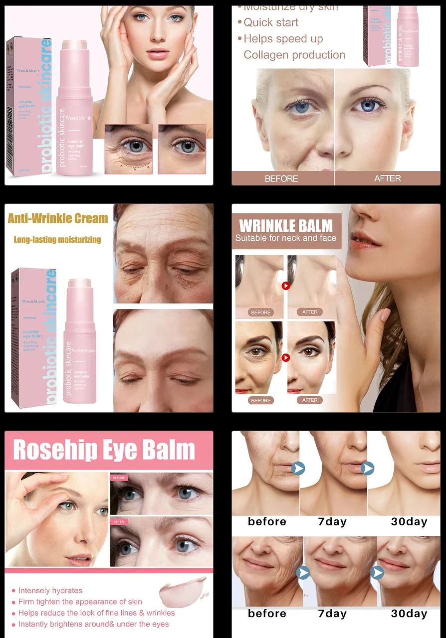 WEST&MONTH PROBIOTIC SKINCARE - FINE LINES DIMINISHING & ROSE HIP EYE BALM