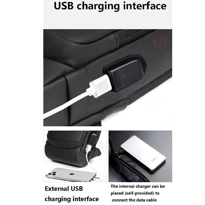 ANTI-THEFT MULTIFUNCTION WATERPROOF TRAVEL PACK MESSENGER CROSSBODY UNISEX BAG  (SLING CREST BAG)